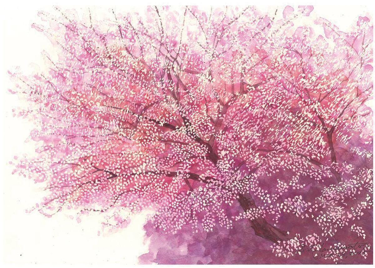 水彩で描く相模原の四季