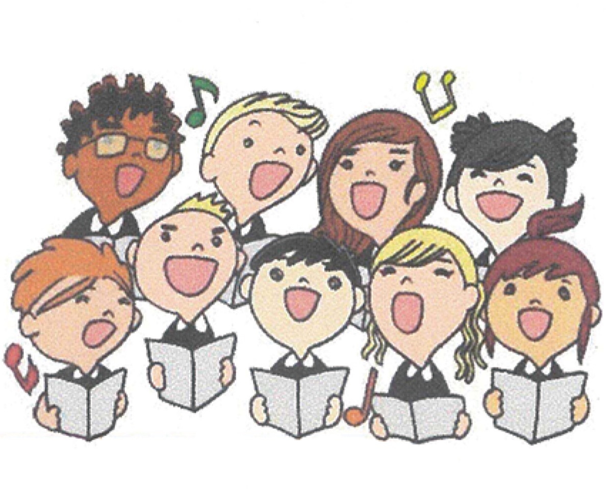 ピアノに合わせ歌う