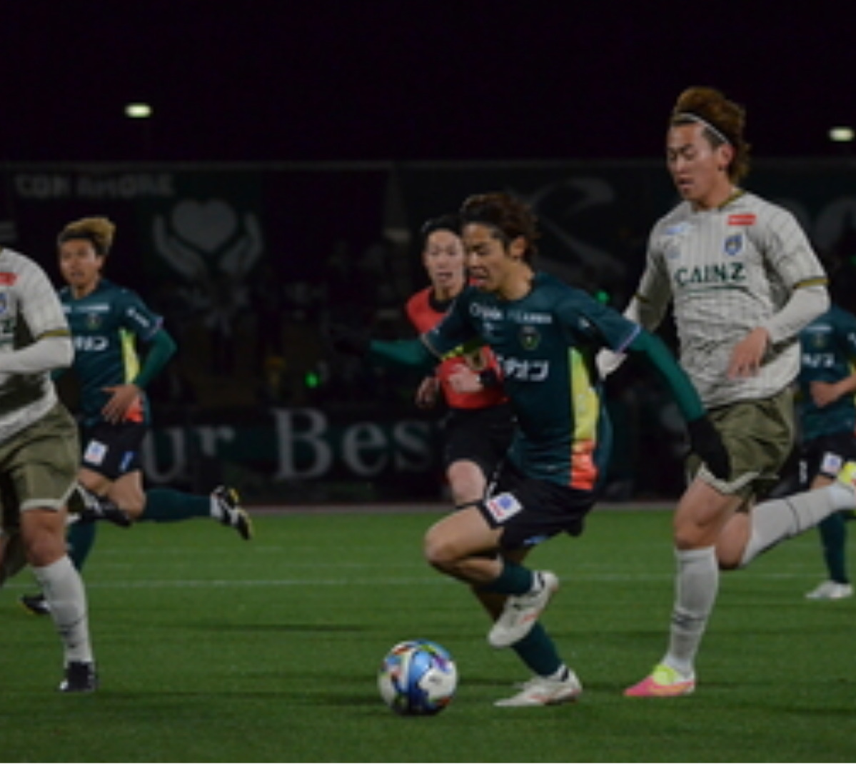 ２点目を奪いチームを勢いづけたＭＦ杉本蓮選手。前から相手に猛プレスをかけ何度もチャンスを演出した