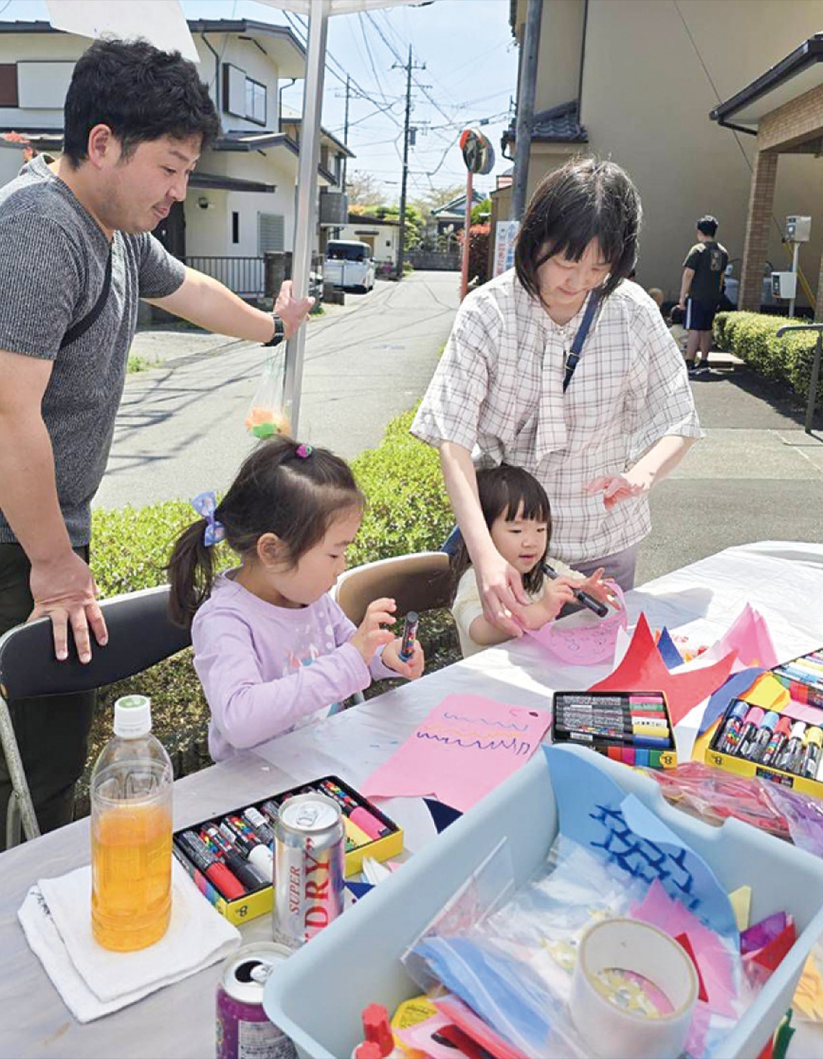 田名堀之内自治会館で行われたワークショップのようす