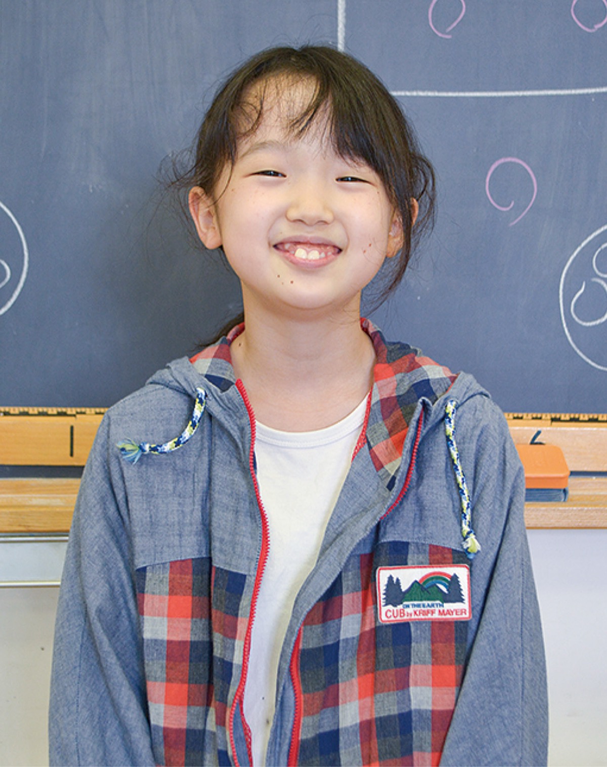 秀逸に選ばれた小川さん。好きな科目は家庭科で、将来の夢は「パン屋さん」