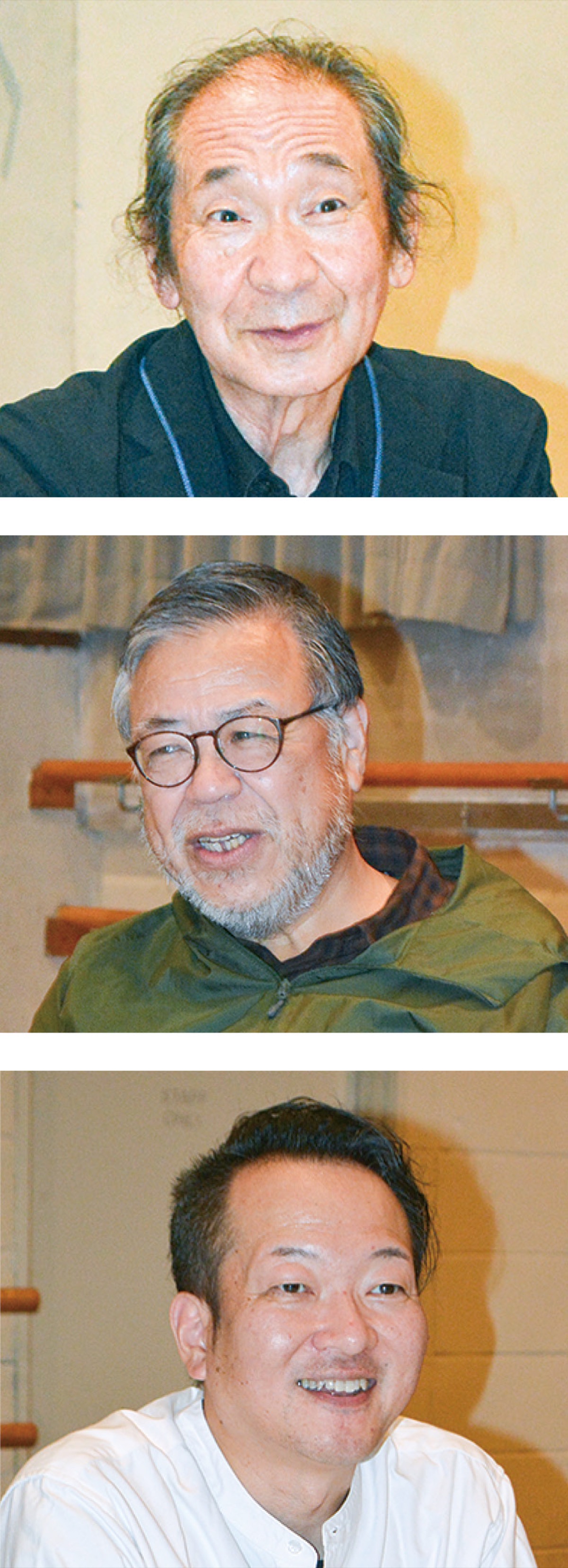 上から井上さん、雑賀さん、宮本さん