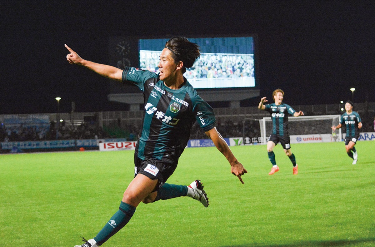 決勝ゴールを挙げたFW半代選手
