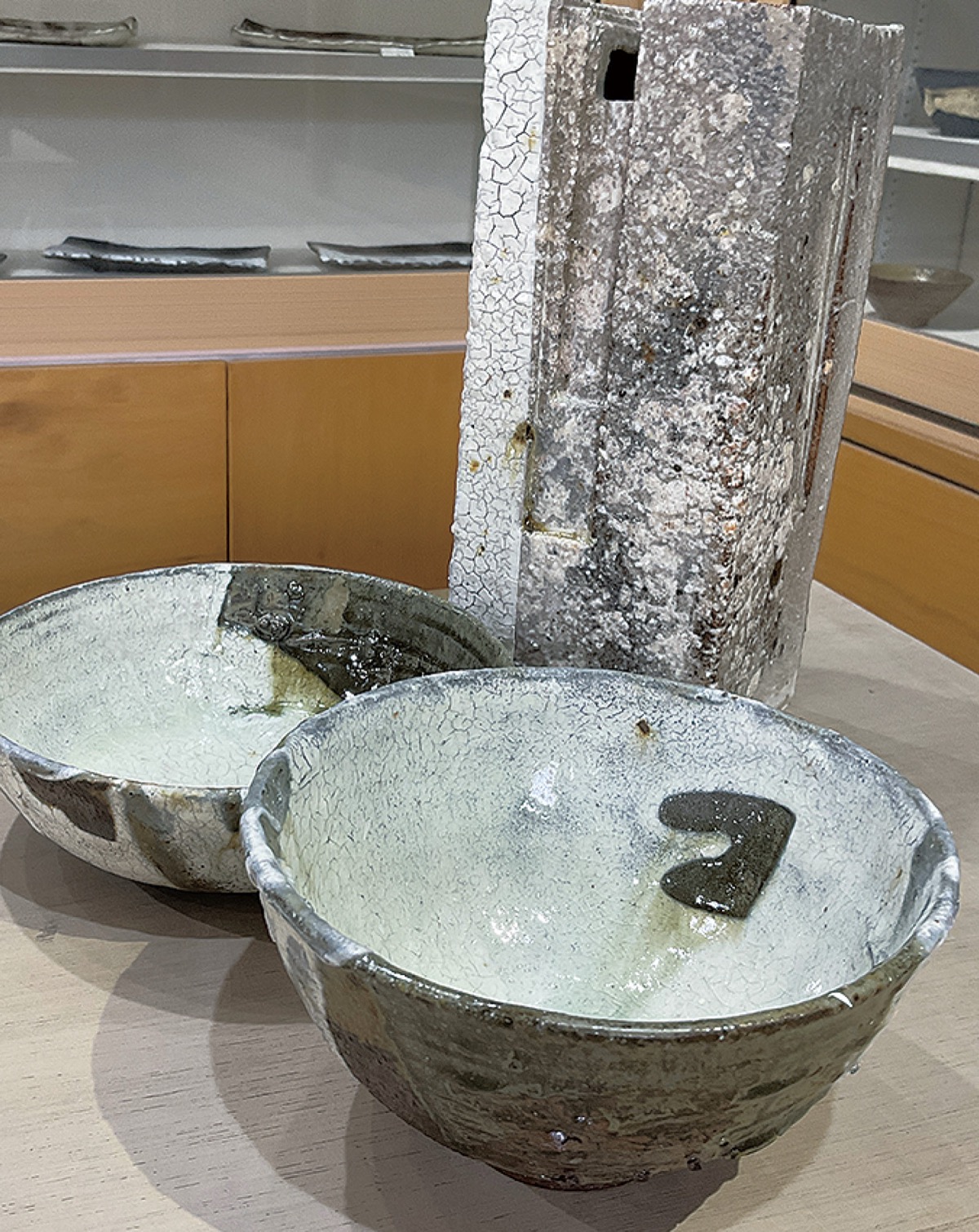 石老山の土で作った陶器