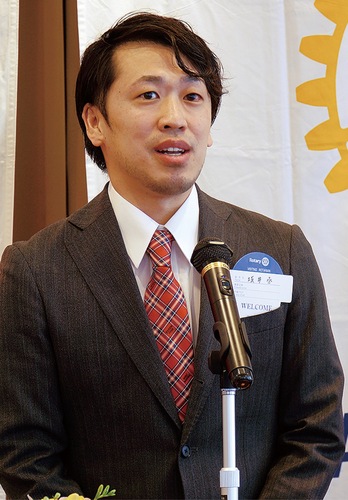 意気込みを語る坂井選手