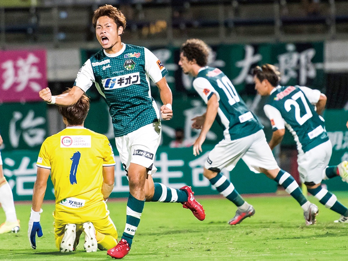 同点ゴールを決めるFW才藤＝SC相模原提供