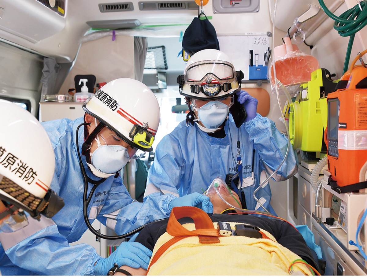 救急隊の出場は年間でも最多を更新する勢い（写真：相模原市消防局提供）