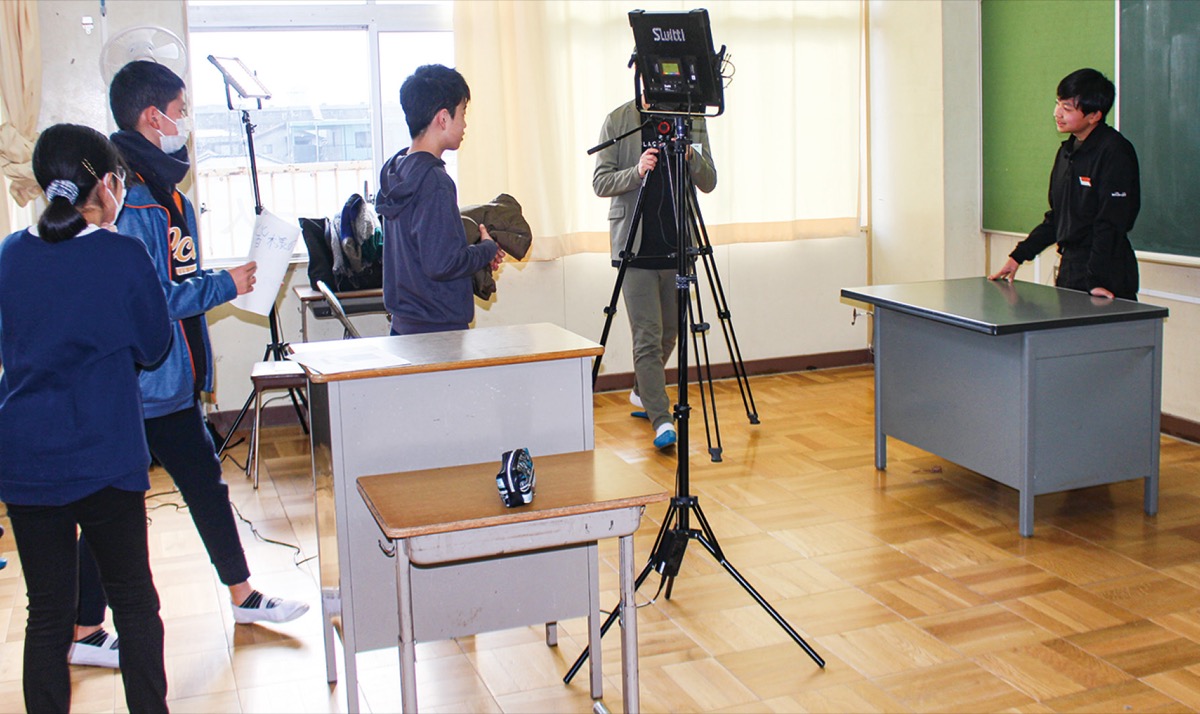 ＣＭ撮影の様子