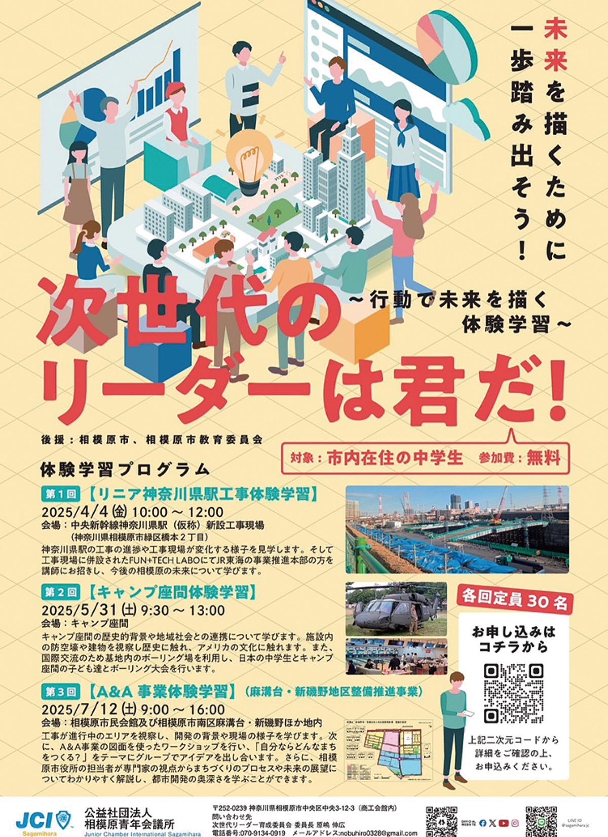 市の都市開発を視察