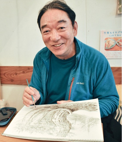 自己流の墨絵。楽しむが基本スタンス