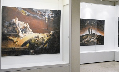 市民ギャラリーアートスポットに展示中の作品（９月９日まで）