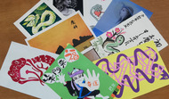 手作り年賀状の展覧会