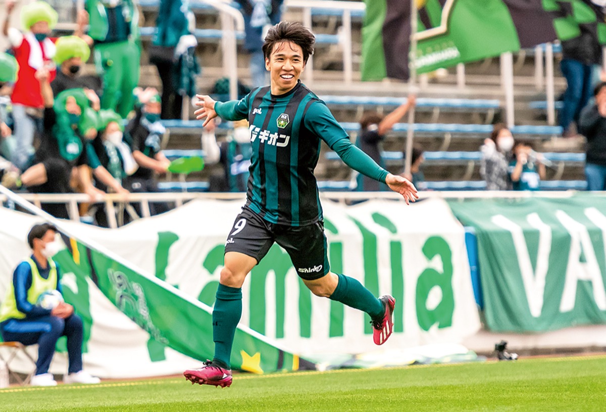 開幕戦に続きゴールを決めたＦＷ藤沼＝ＳＣ相模原提供