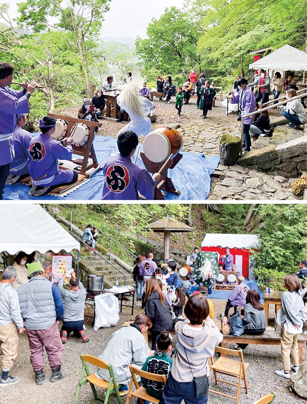 お囃子が披露されるなど老若男女が楽しむ姿が見られた