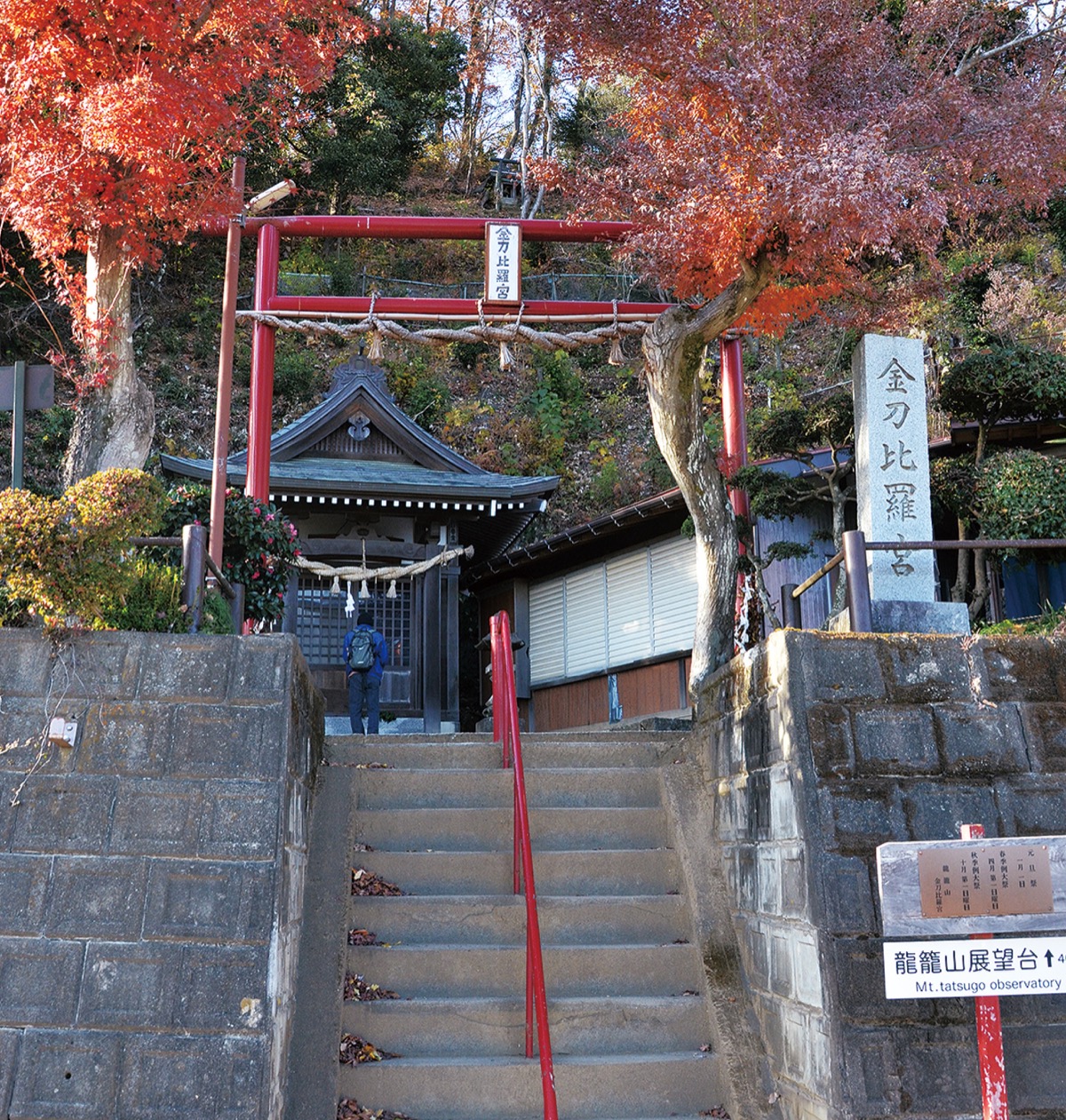 雄龍籠山の金刀比羅宮