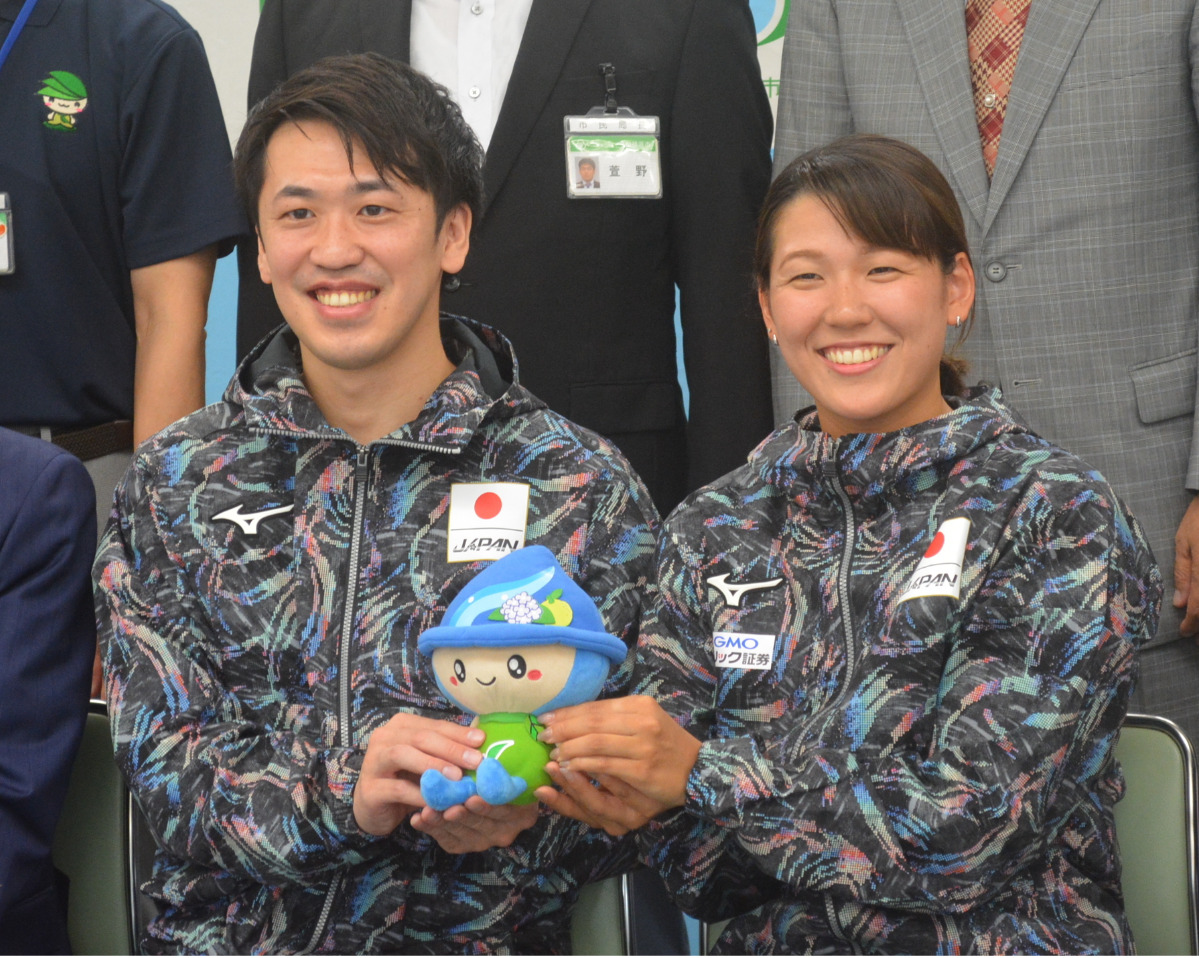 相模原市出身の日本代表選手を激励