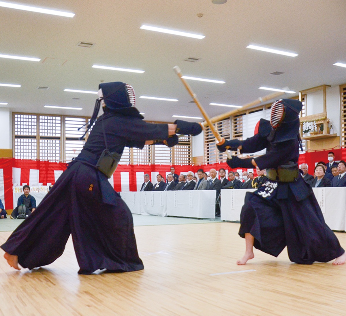 訓練の成果を地域に披露