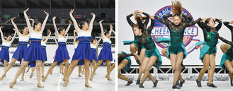 左がＧＬＩＴＺ、右がＪＵＬＩＡＳ＝写真は日本チアダンス協会提供