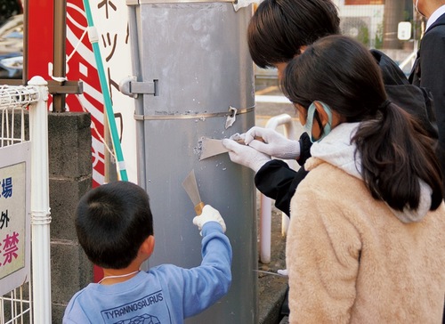 同イベントで落書き消しにあたる参加者