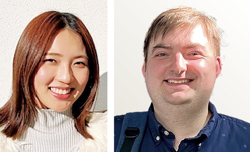 文法の太田先生（左）、会話のアーサー先生