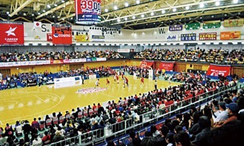 エスフォルタアリーナ八王子での試合の様子