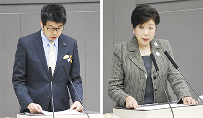 百条委員会が開催　小池知事に一般質問