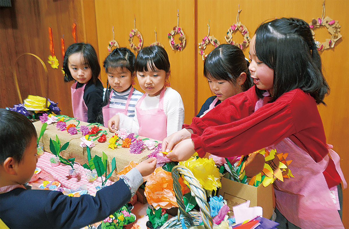 どのお店が人気かな 町田ひまわり幼稚園で造形展 町田 タウンニュース