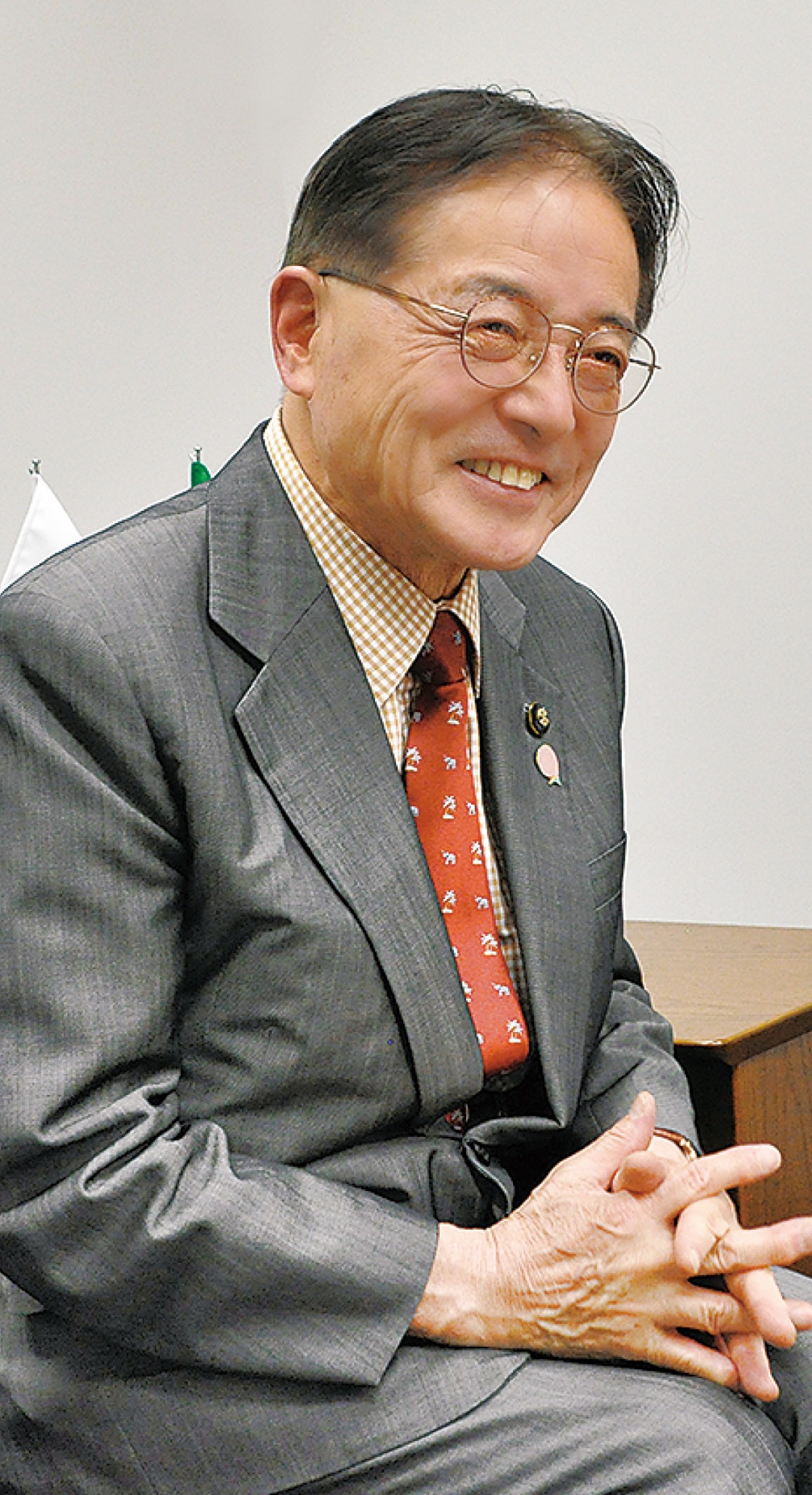 今後の展望を語る石阪市長