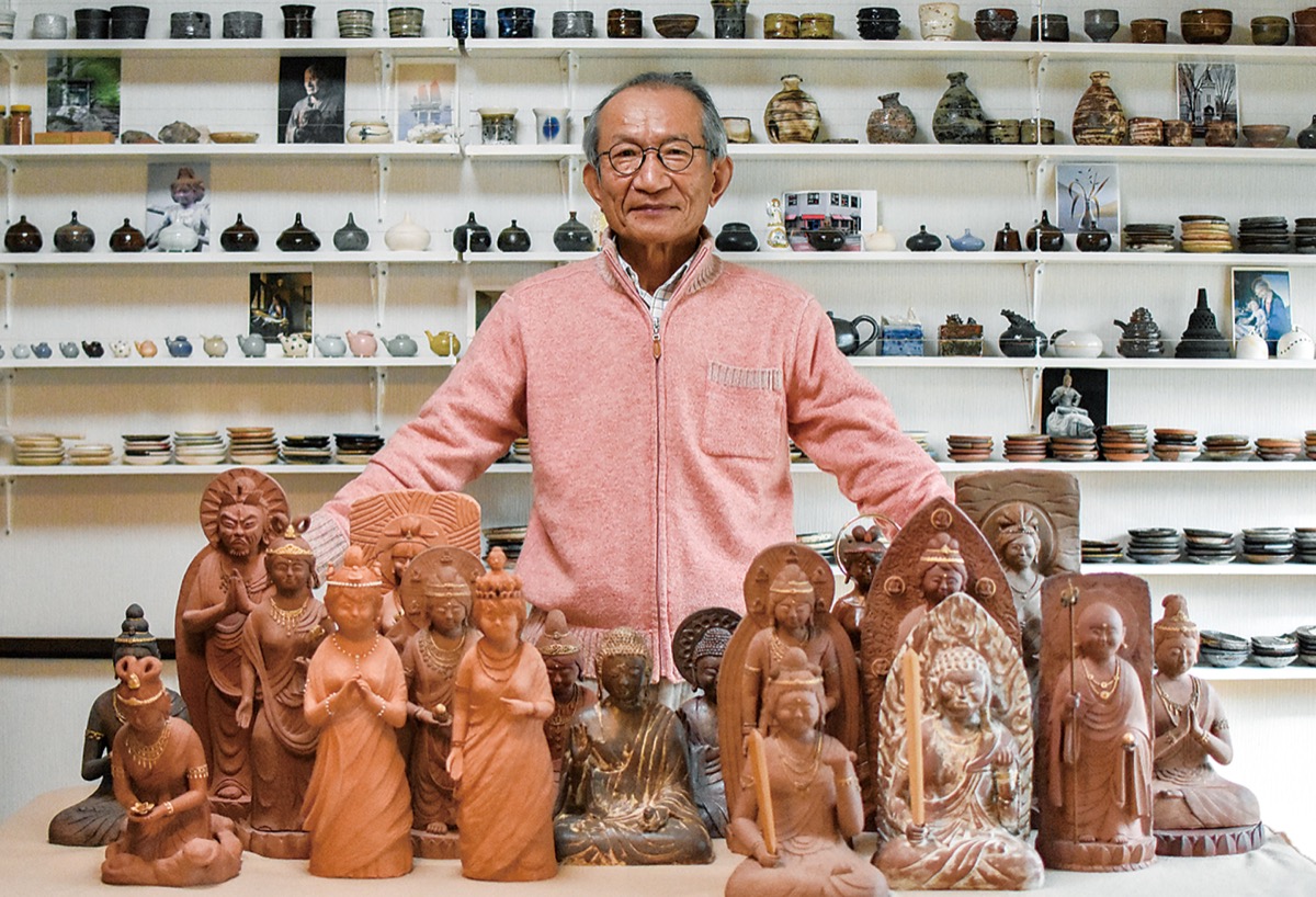 凛とした仏像 陶芸で表現 小川在住 山本鼎三さん | 町田 | タウンニュース