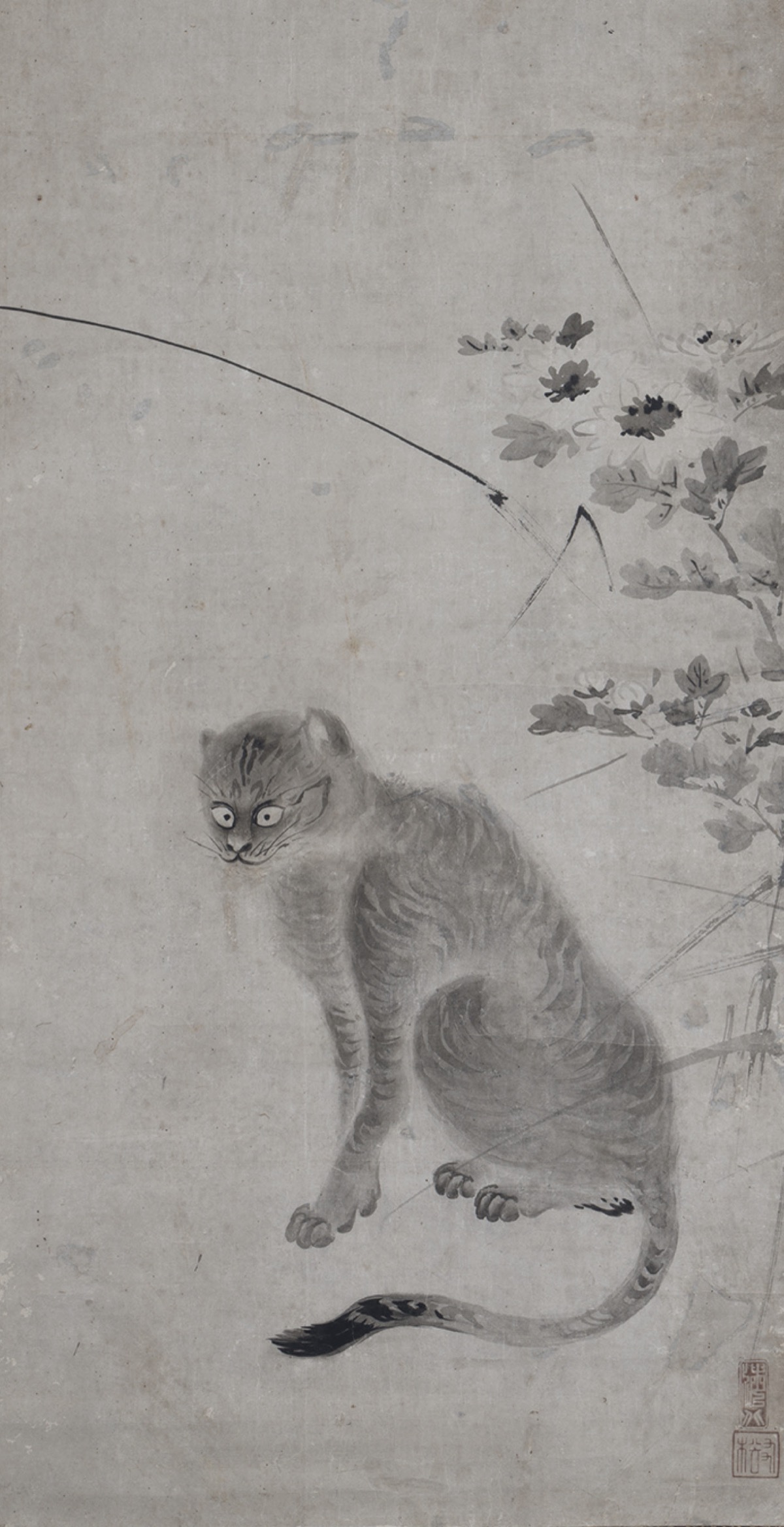 にゃんと凛々しいたたずまい