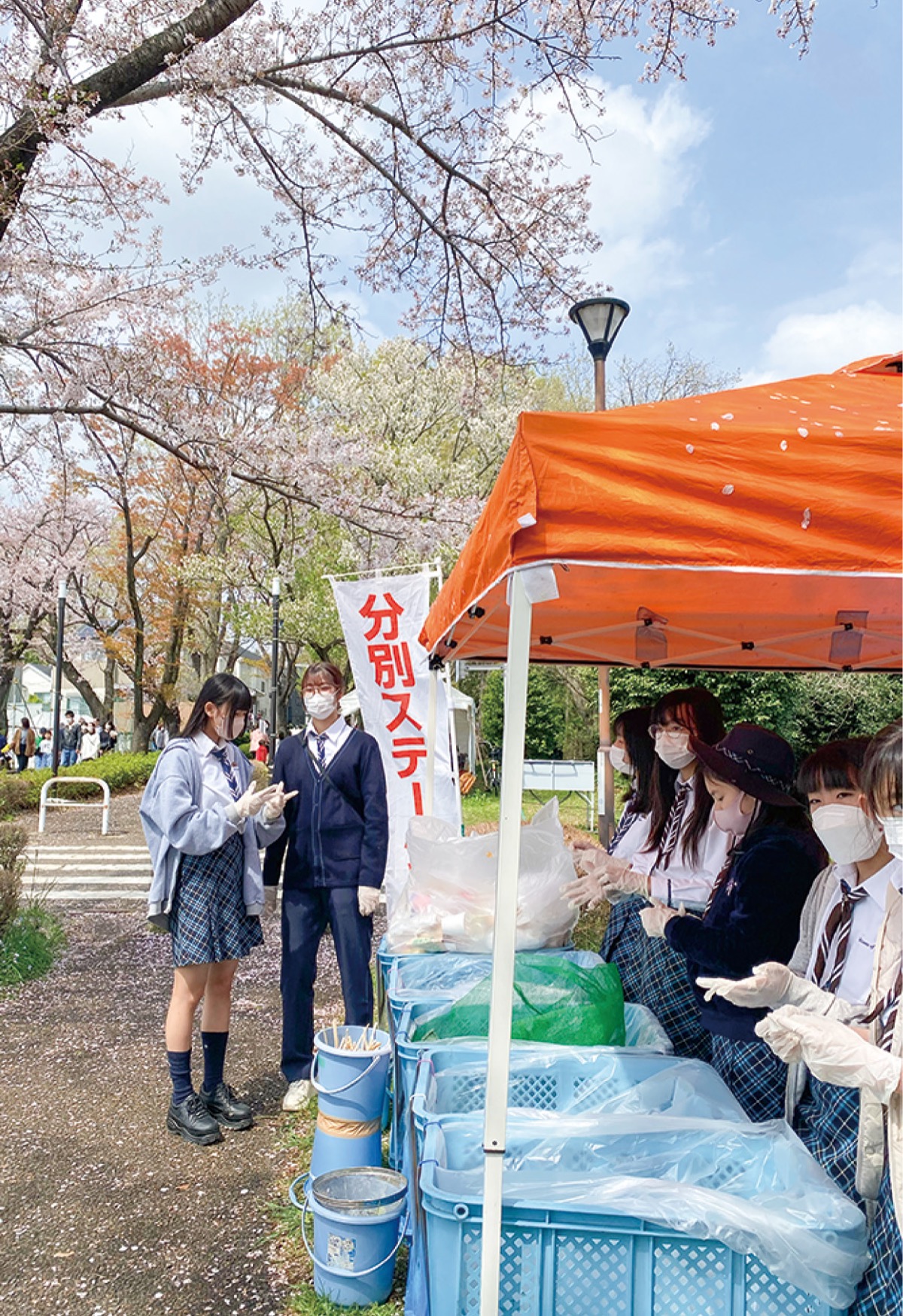 ガールスカウトが活躍