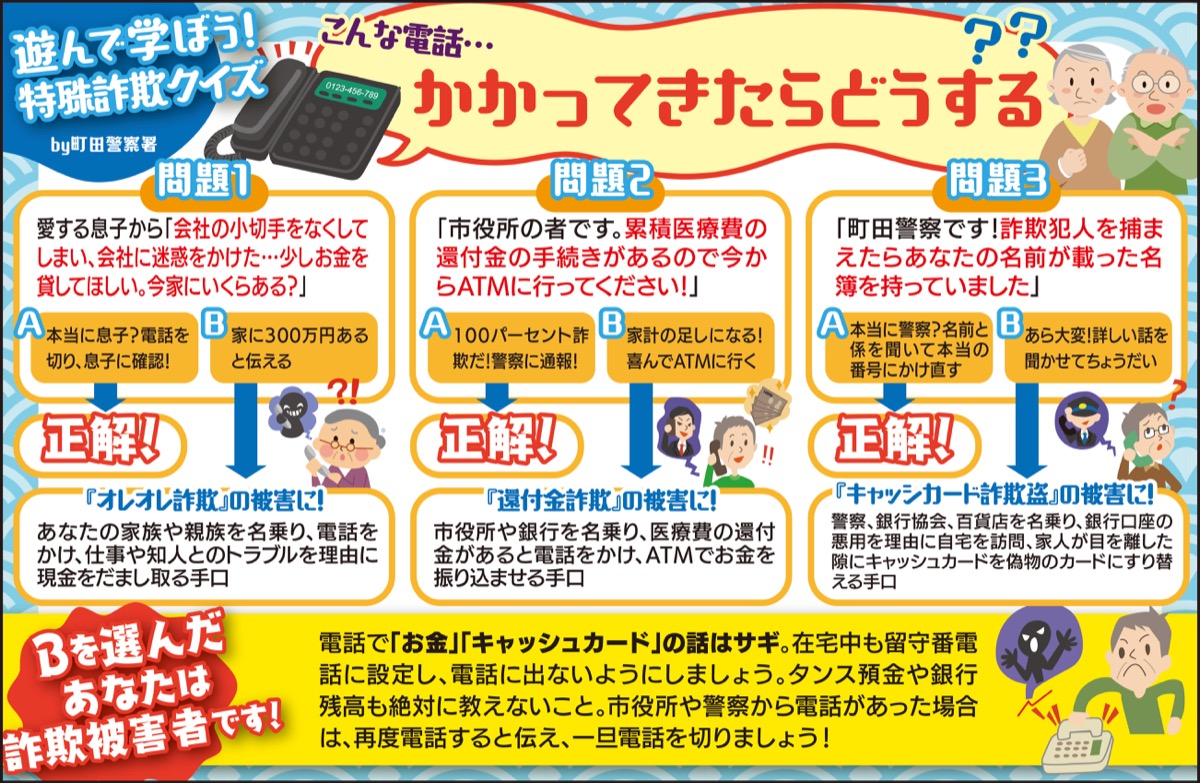 特殊詐欺｢電話に出ないで｣ (写真3)