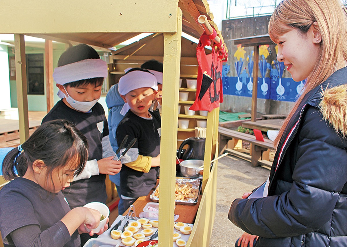 ▲屋台を運営する子どもたち