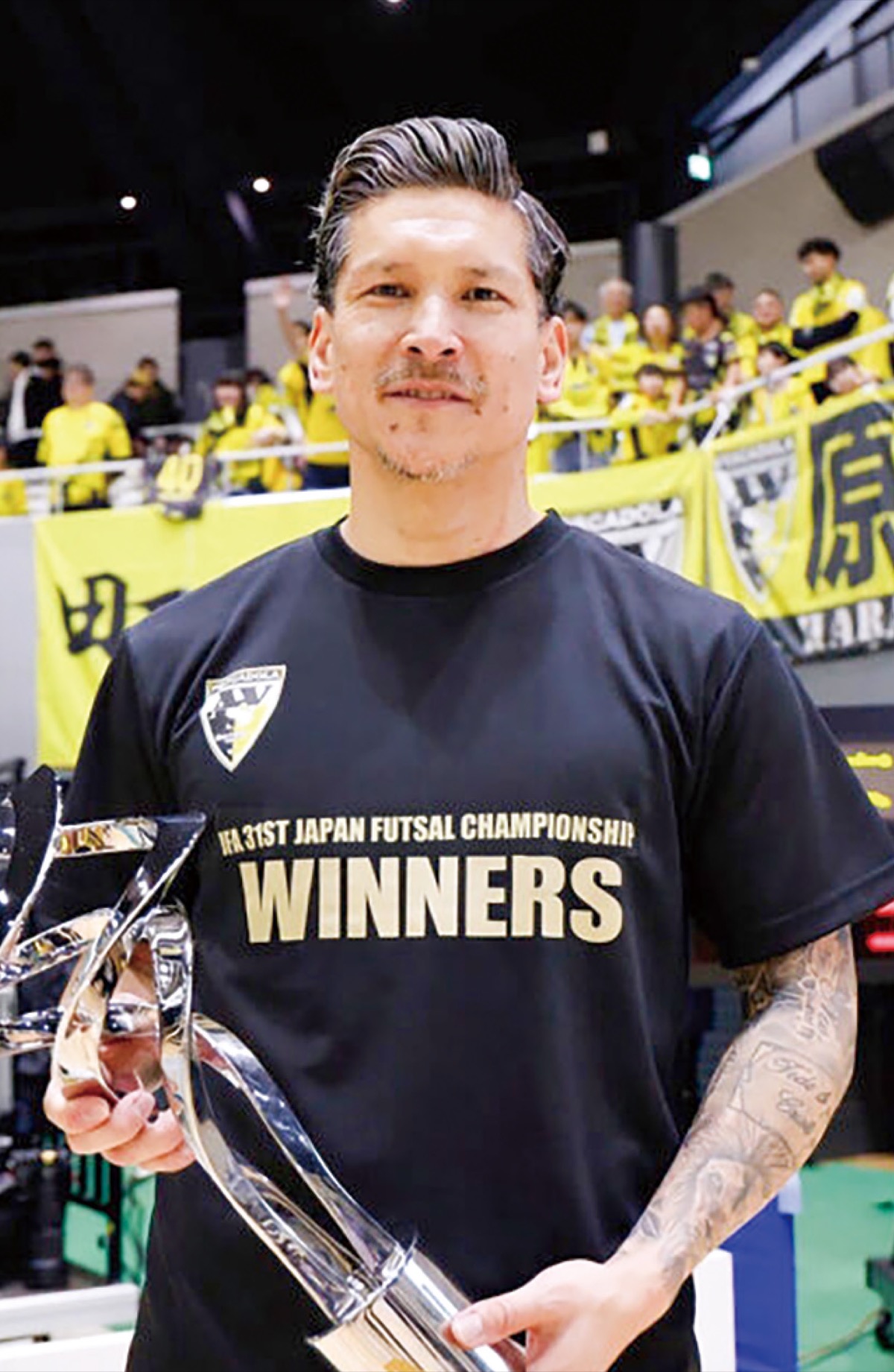 　最優秀選手賞、得点王を獲得するなど、Ｆリーグで活躍してきた森岡選手（チーム提供写真）。来シーズンからはゼネラルマネージャーとしてチーム強化や育成などにあたっていくという