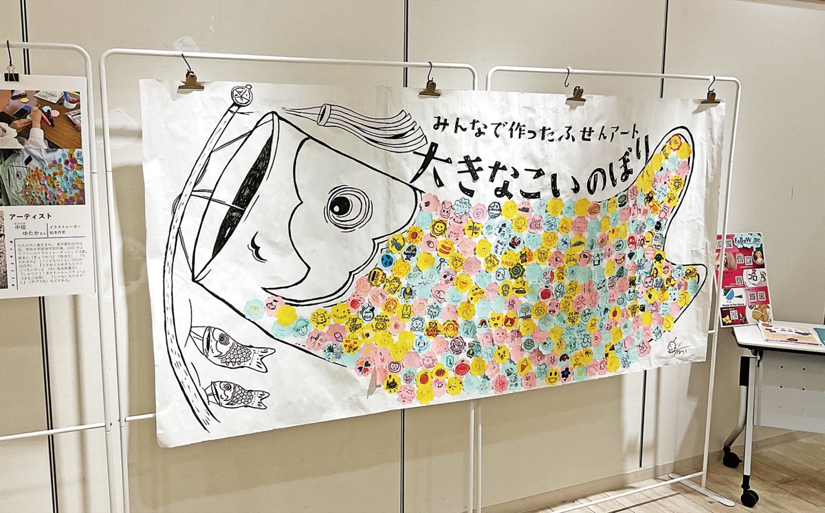 ふせんアートの展示