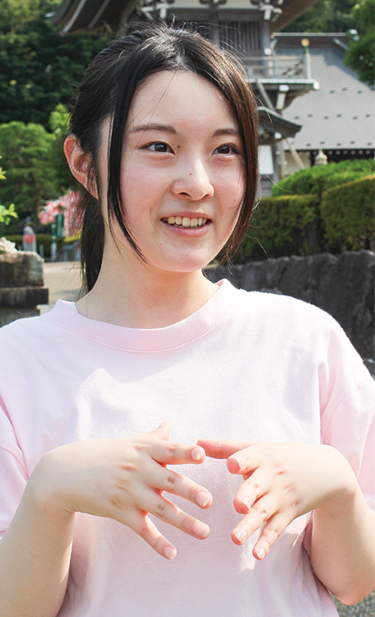 「学びを得たい」と話す竹花さん