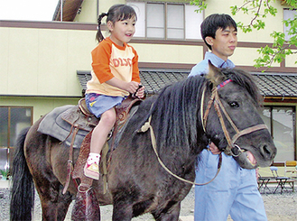 ポニーの乗馬体験ができるほか、小動物への餌やりなども行うことができる（写真は以前のもの）