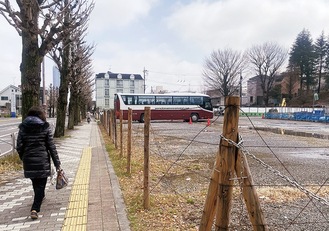 約４カ月で解体された上野町コロナワクチン接種センター跡地（上野町）