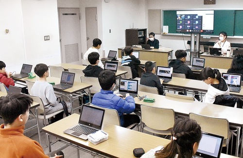 教育センターで行われたプログラミング教室