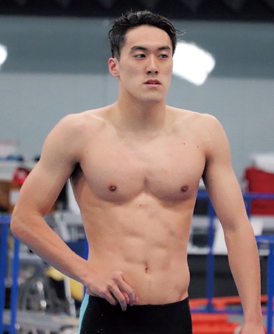 世界水泳に挑む由良選手 ＝本人提供