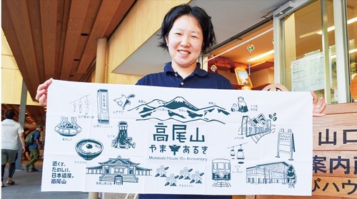 ごみ拾いに参加するともらえるオリジナル手ぬぐい