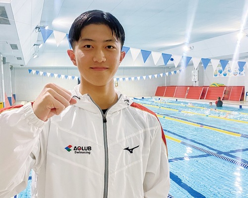 ジュニアオリンピック200m個人メドレーで優勝した水町選手