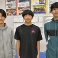 （左から）森谷コーチ、村山選手、大舌俊平監督
