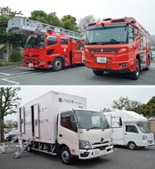 全国初 電動ポンプ車配備