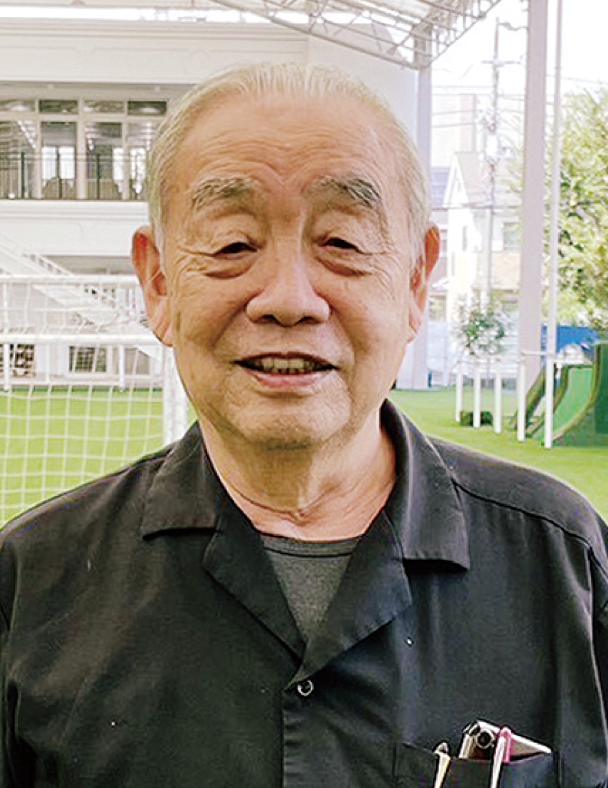 インタビューに応える同園の小山理事長