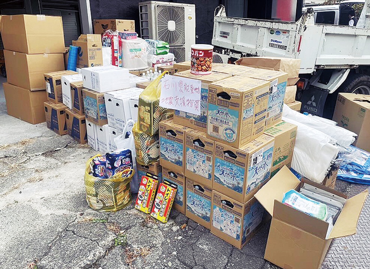 ＪＣが集めた支援物資