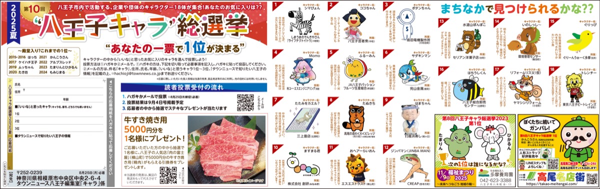 キャラ総選挙に応募しよう