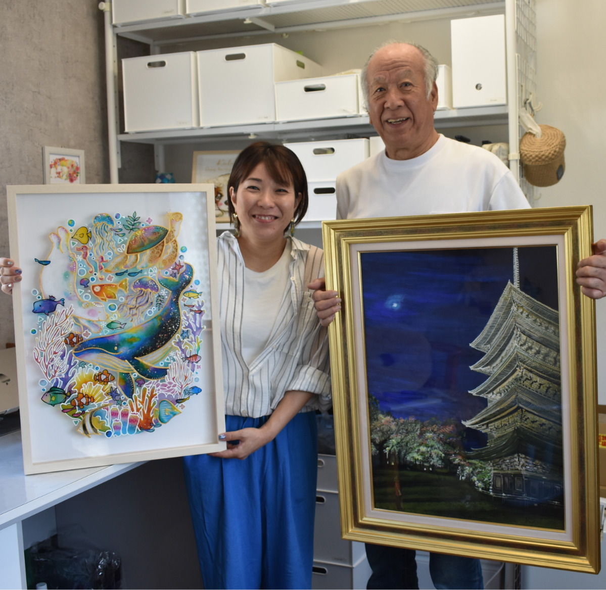 思い出の画廊で父娘展