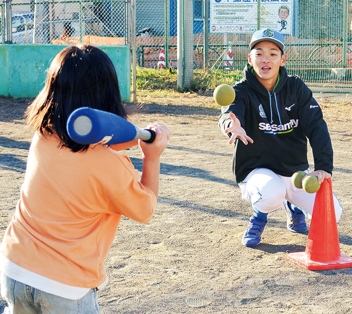 選手が市内で地域貢献