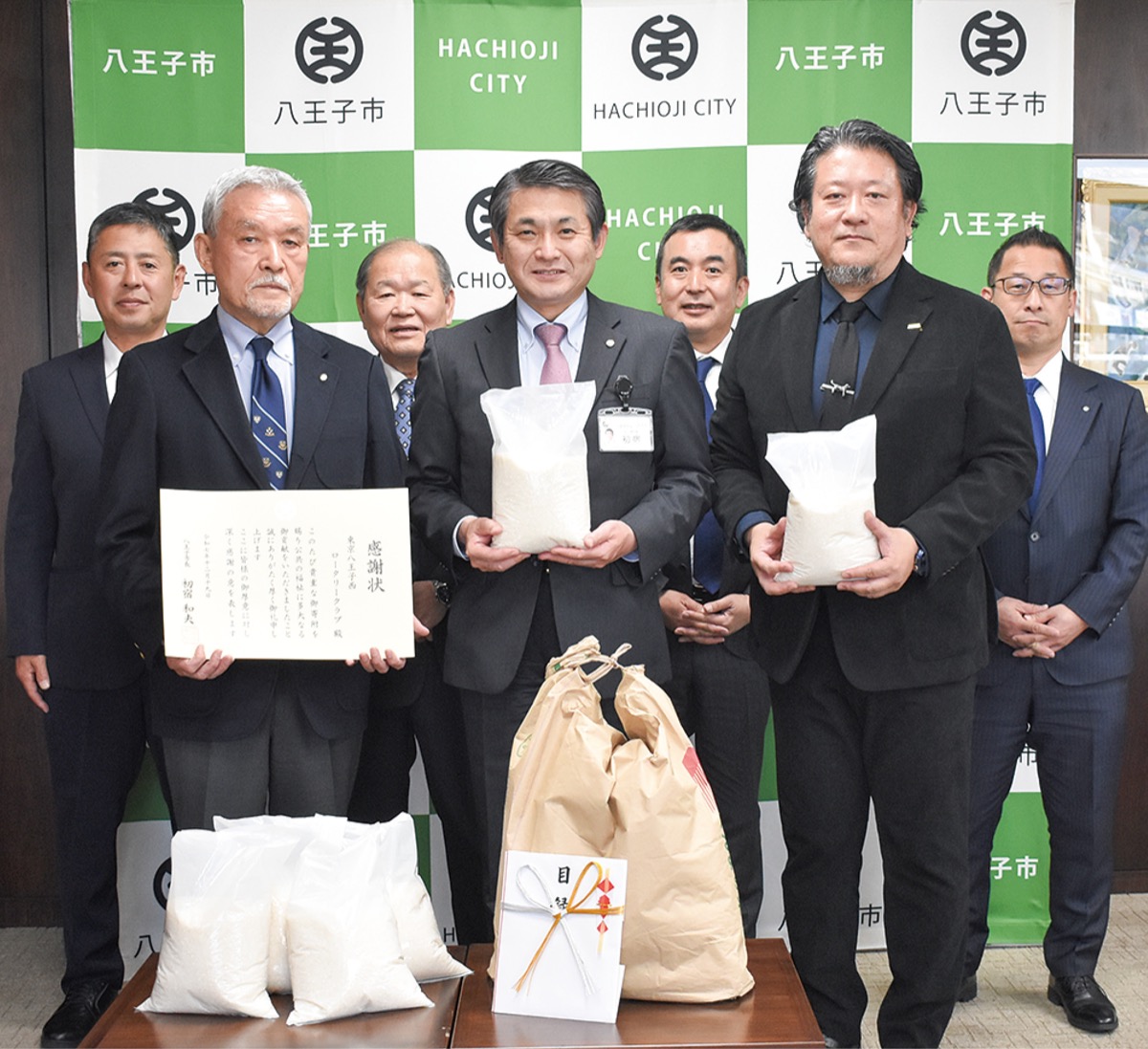 例年の２倍米寄贈